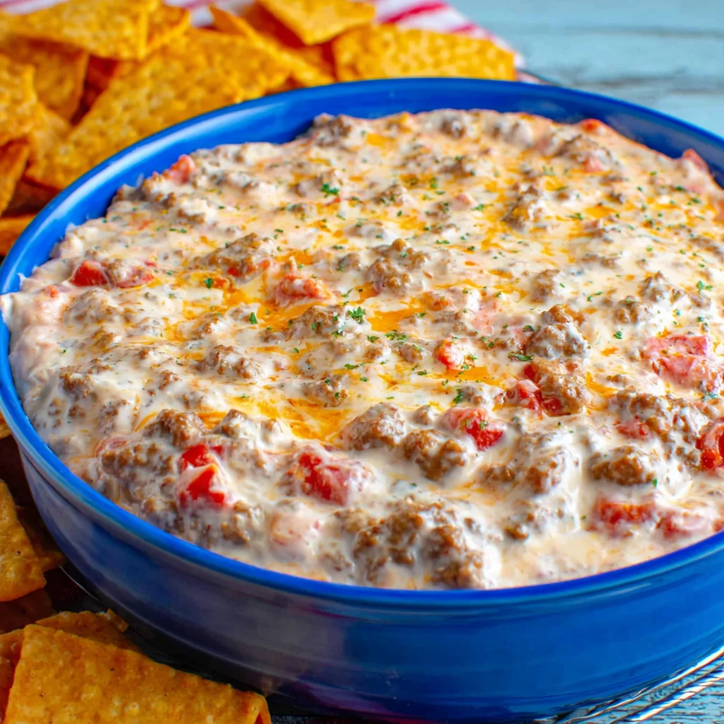 3-Ingredient Sausage Cream Cheese Dip