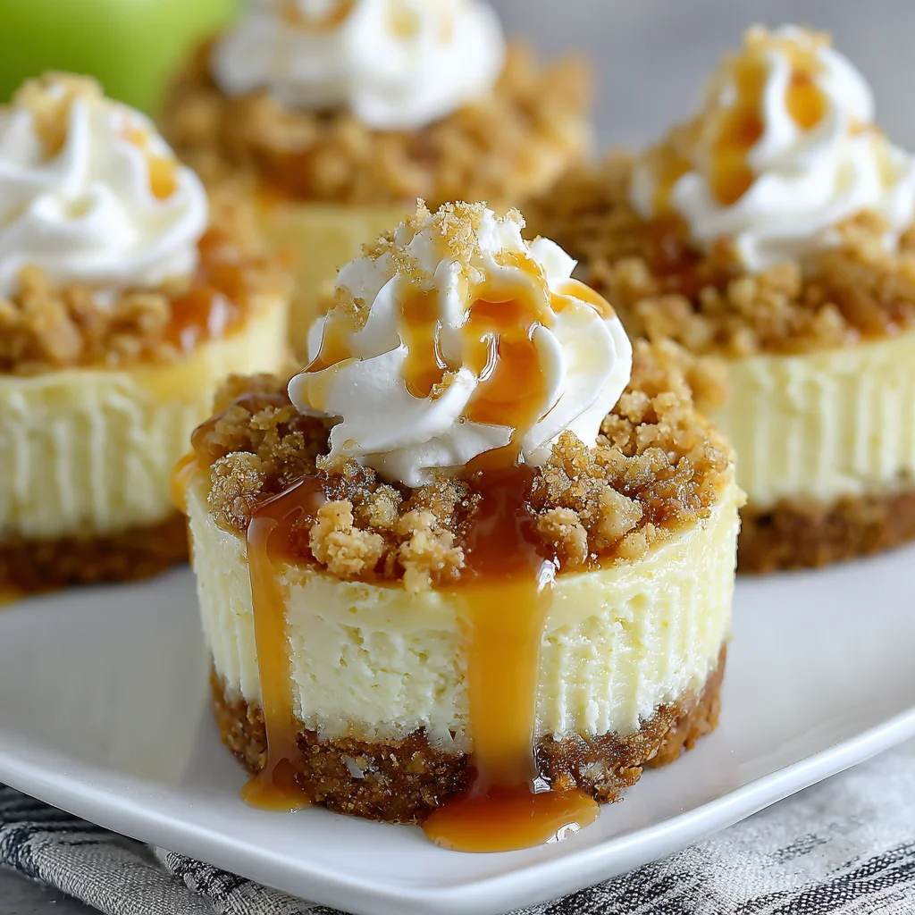 Apple Crisp Mini Cheesecakes