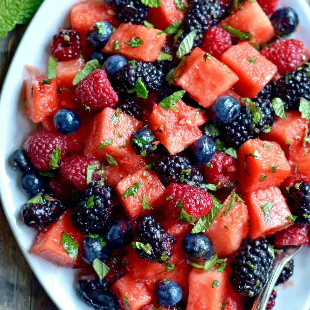 Berry Watermelon Fruit Salad: A Refreshing Summer Delight