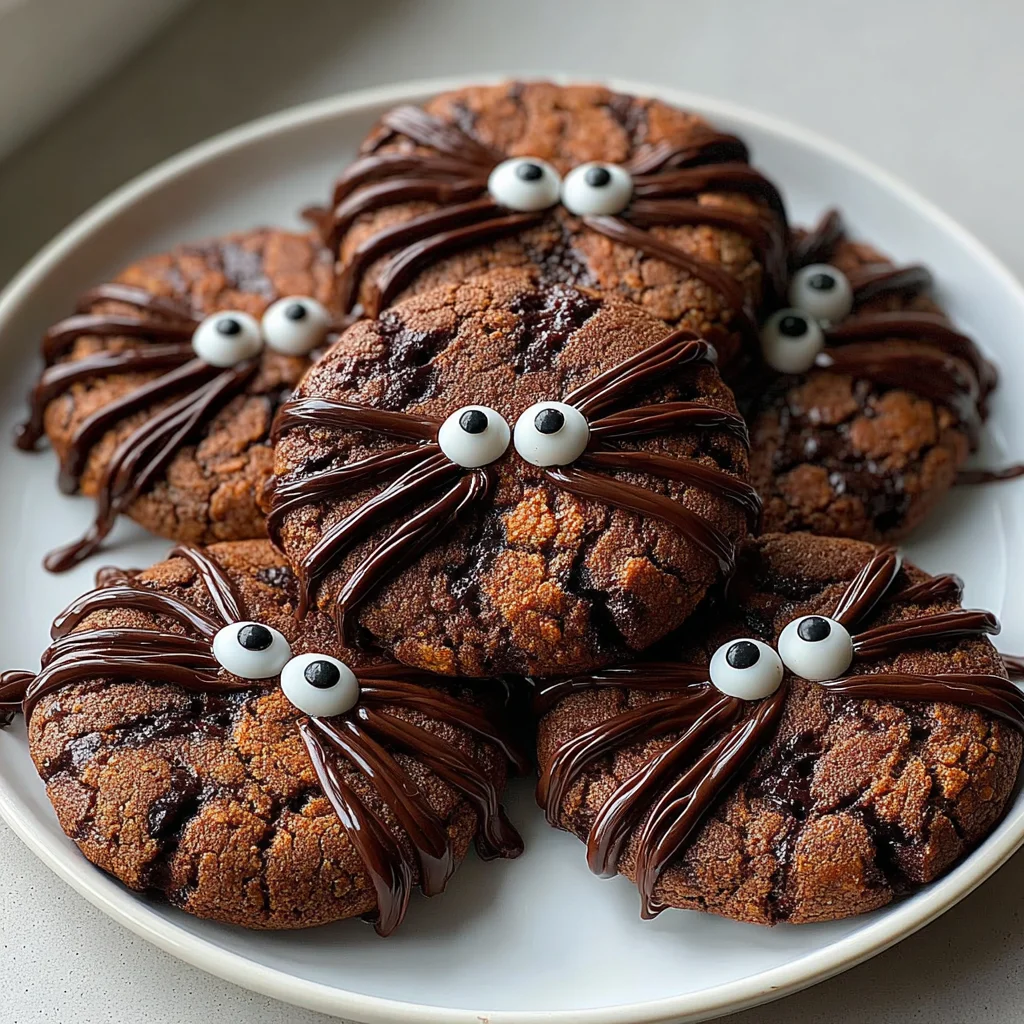 Chocolate Spider Cookies
