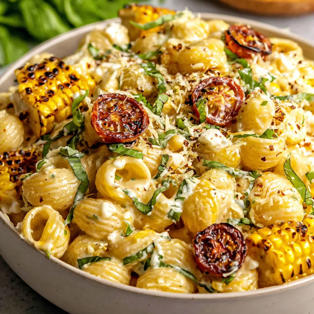 Creamy Street Corn Pasta Salad: A Summertime Delight