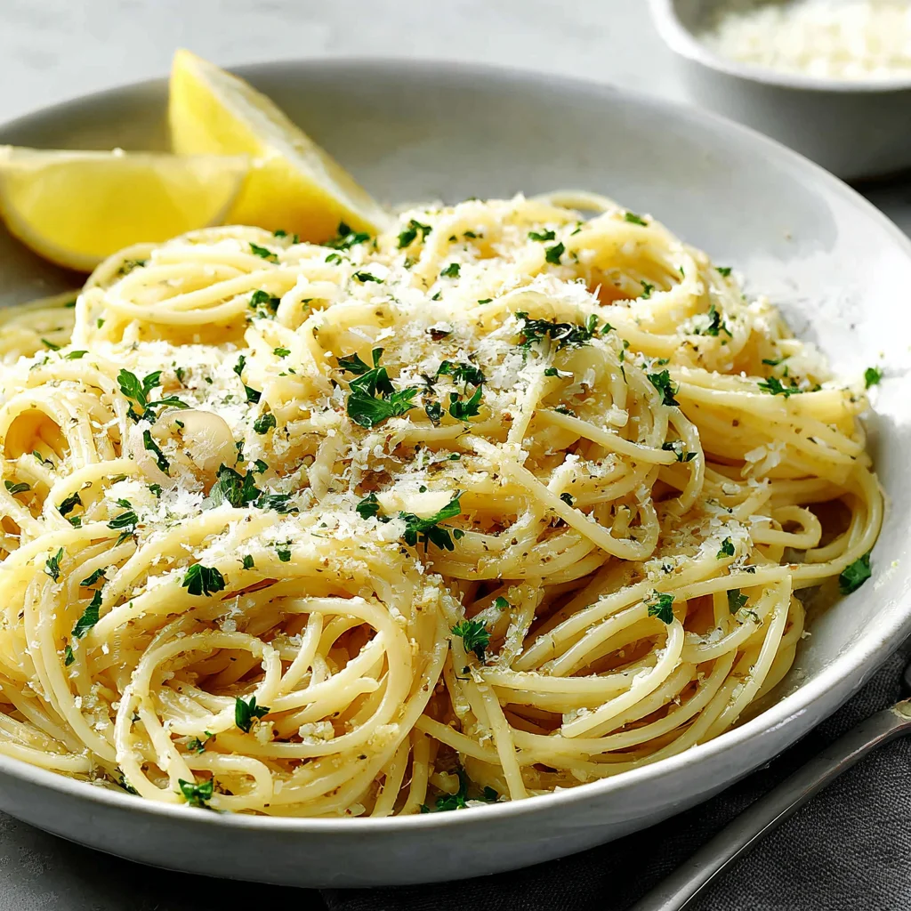 Easy Lemon Butter Garlic Pasta: A Simple Yet Elegant Recipe