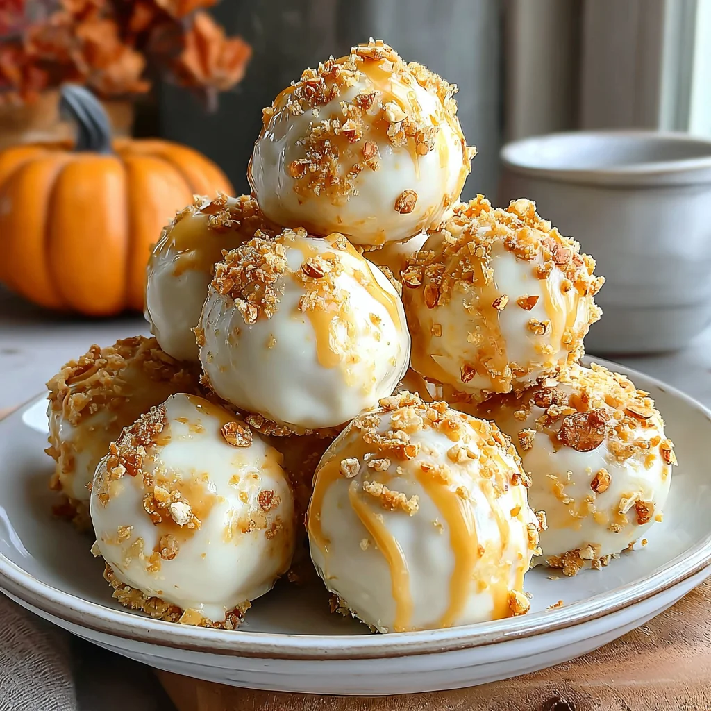 No Bake Pumpkin Cheesecake Balls