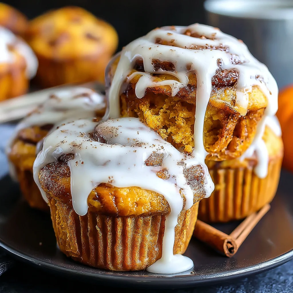 Pumpkin Cinnamon Roll Muffins: A Fall Baking Delight