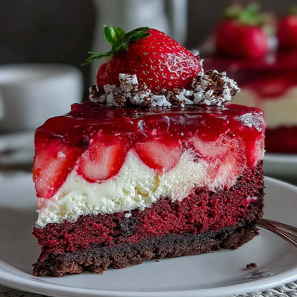 Red Velvet Strawberry Cheesecake: A Decadent Delight