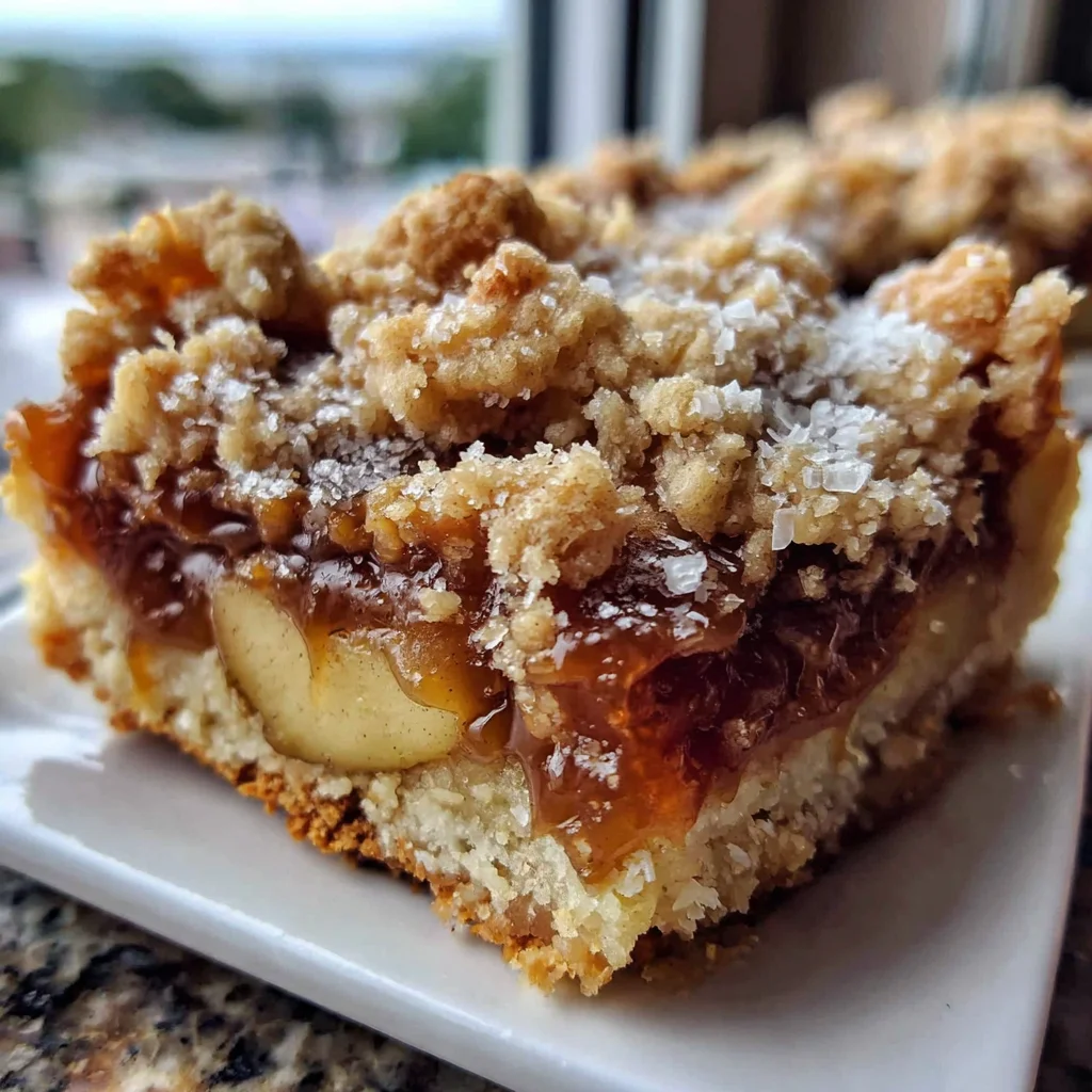 Salted Caramel Apple Crumble Bars: A Decadent Fall Treat