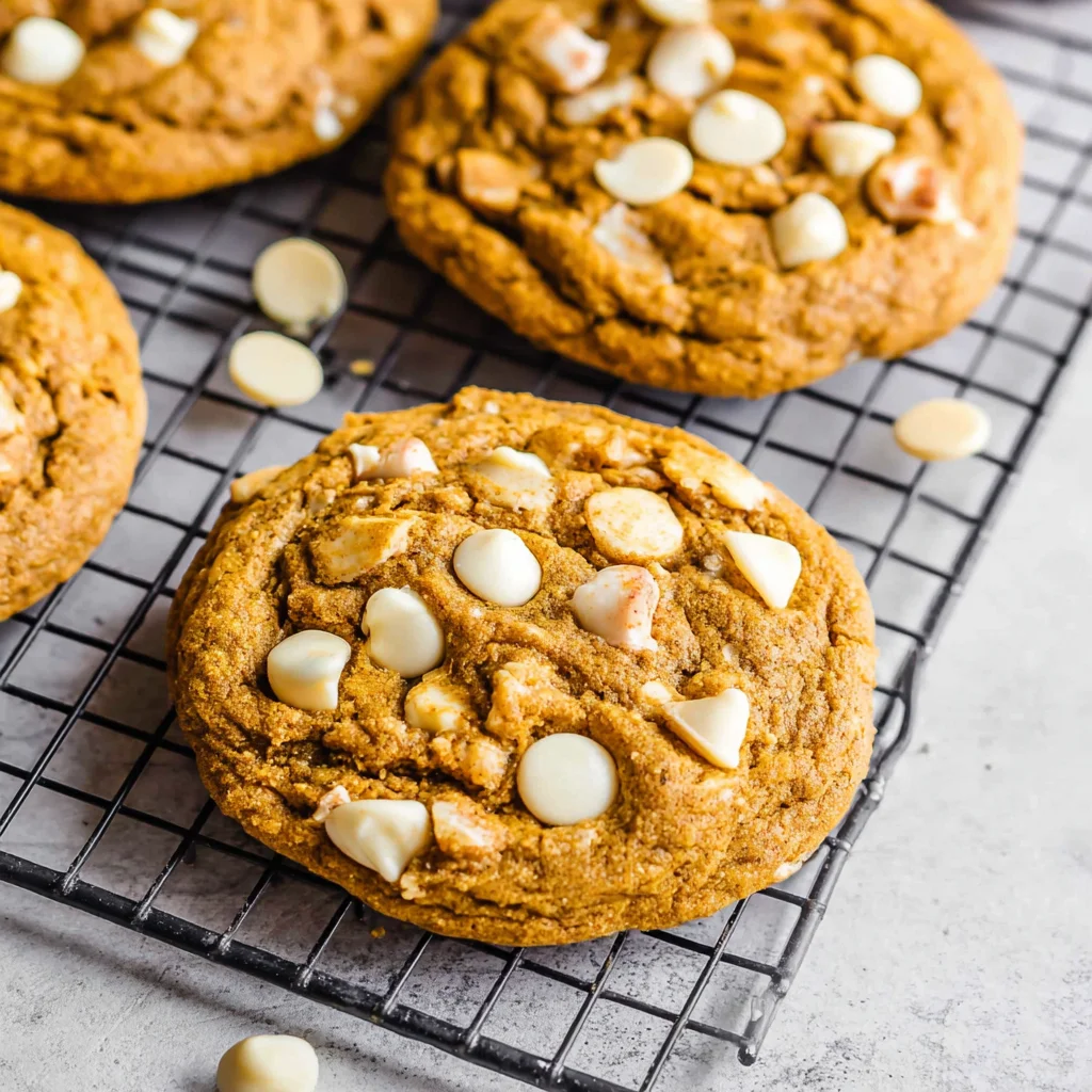 White Chocolate Chip Pumpkin Cookies