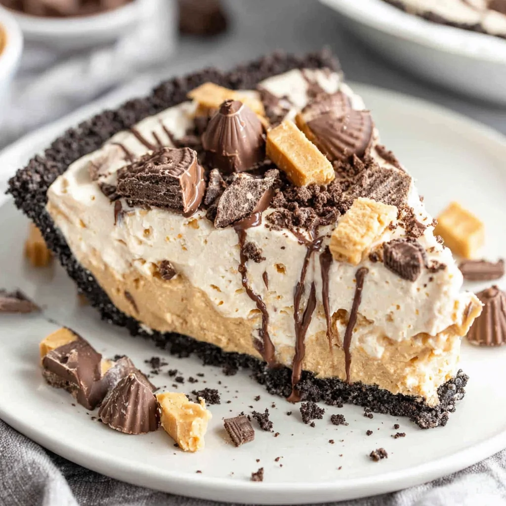 6-Ingredient Peanut Butter Pie with Easy Oreo Crust