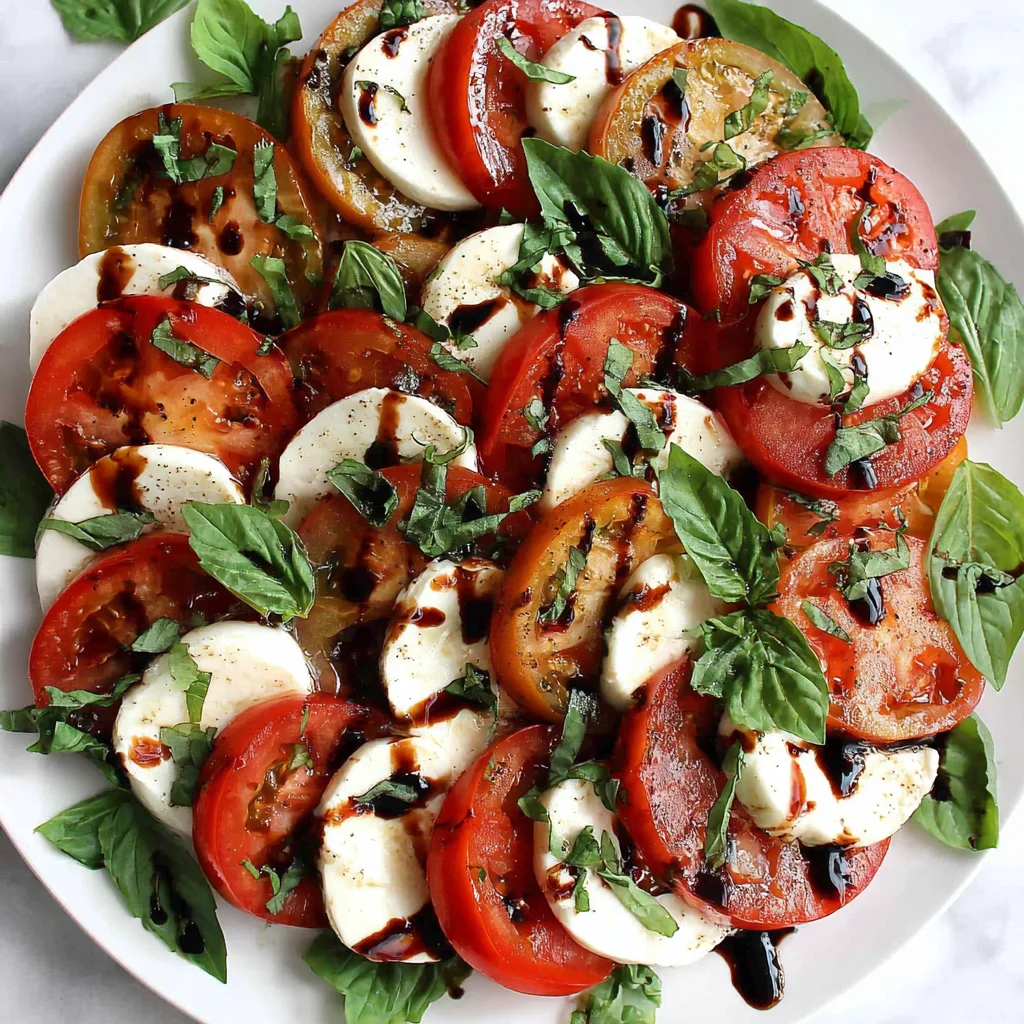 Caprese Salad with Balsamic Reduction: A Taste of Italy