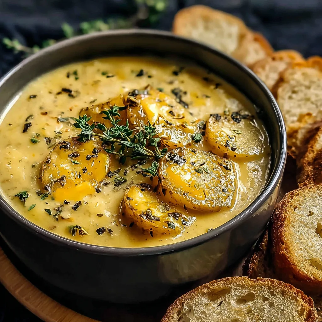 Cheddar Garlic Herb Potato Soup: A Creamy, Comforting Delight