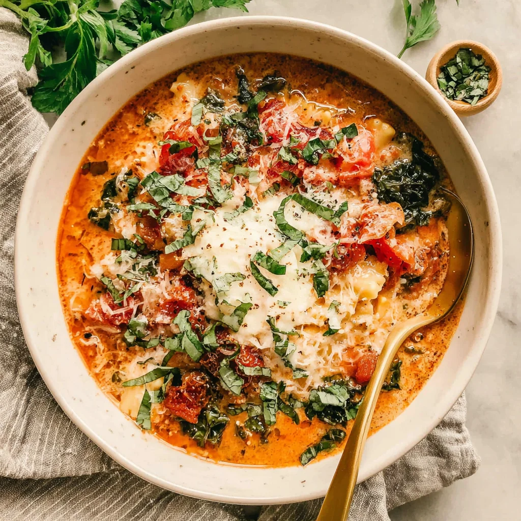 Creamy Lasagna Soup