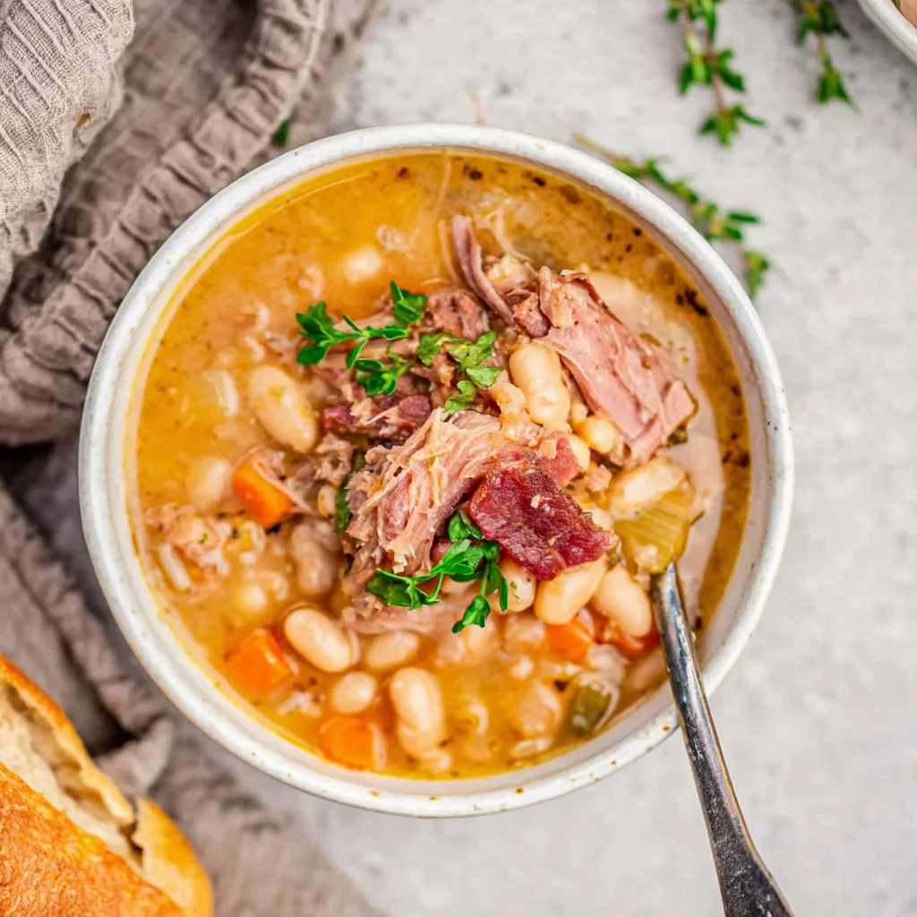 The Ultimate Comfort Food: Easy Slow Cooker Ham Bone Bean Soup Recipe