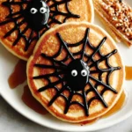 Halloween Spider Pancakes