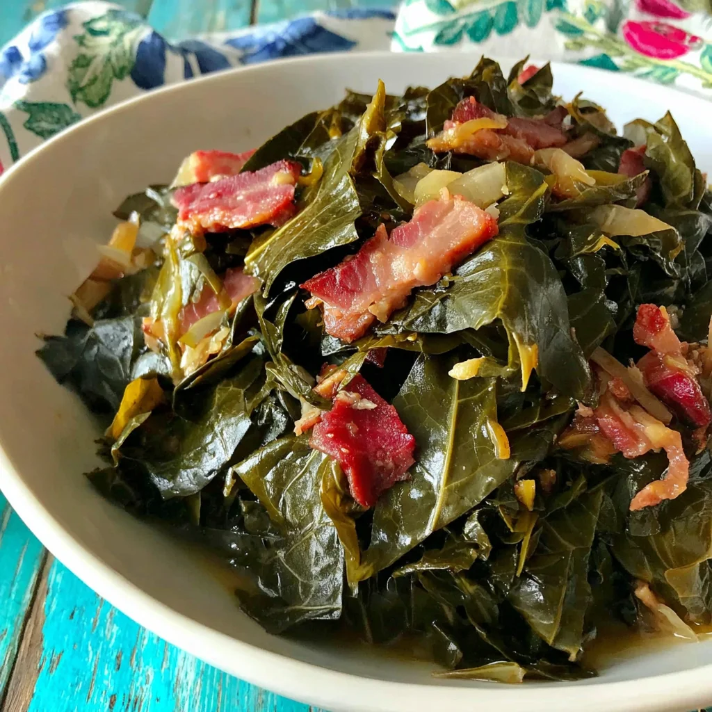 The Ultimate Recipe for Southern Collard Greens with Bacon and Ham Hocks