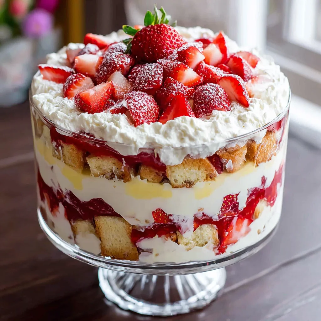 The Ultimate, Easy No-Bake Strawberry Cheesecake Trifle Recipe