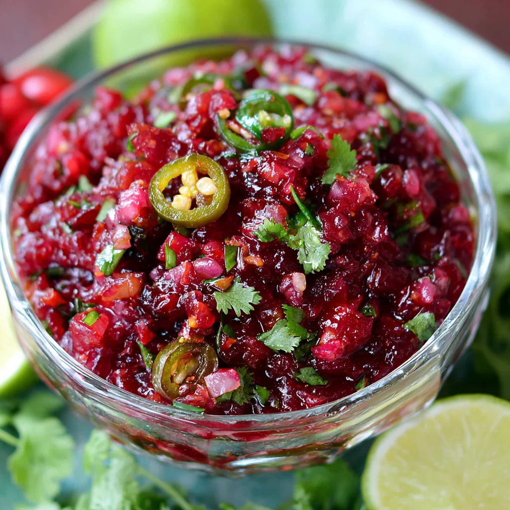 Sweet and Spicy Cranberry Salsa: A Festive Flavor Fusion