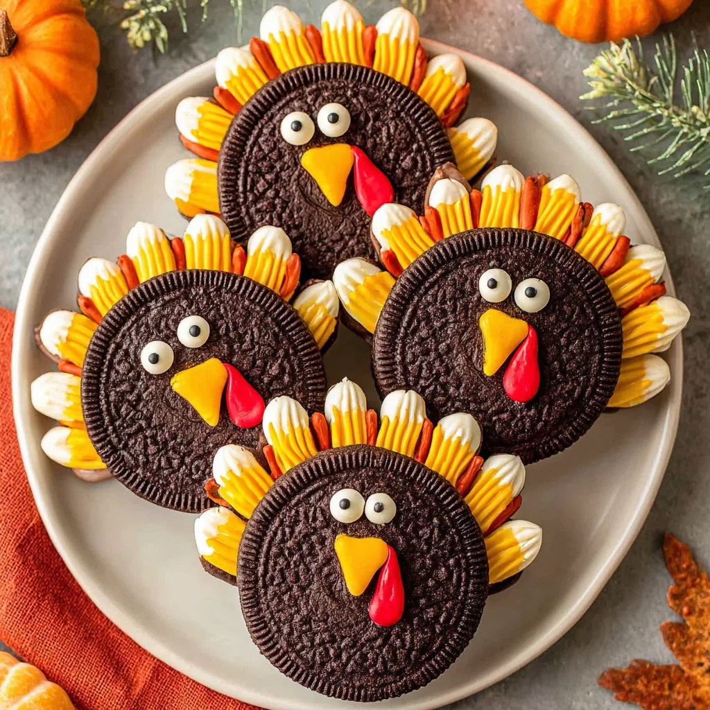 Thanksgiving Oreo Turkey Cookies