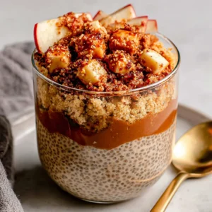 Apple Crumble Chia Pudding