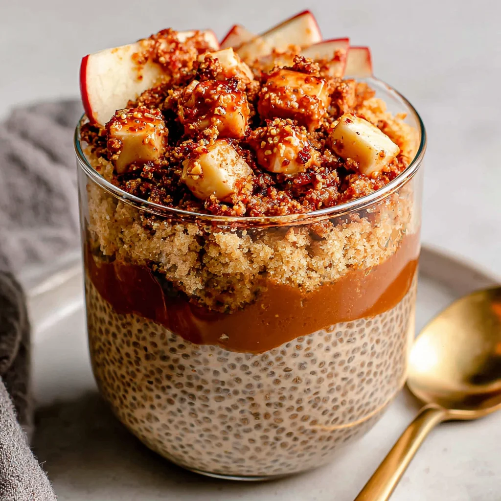 Apple Crumble Chia Pudding: The Ultimate Cozy, Healthy Breakfast Parfait