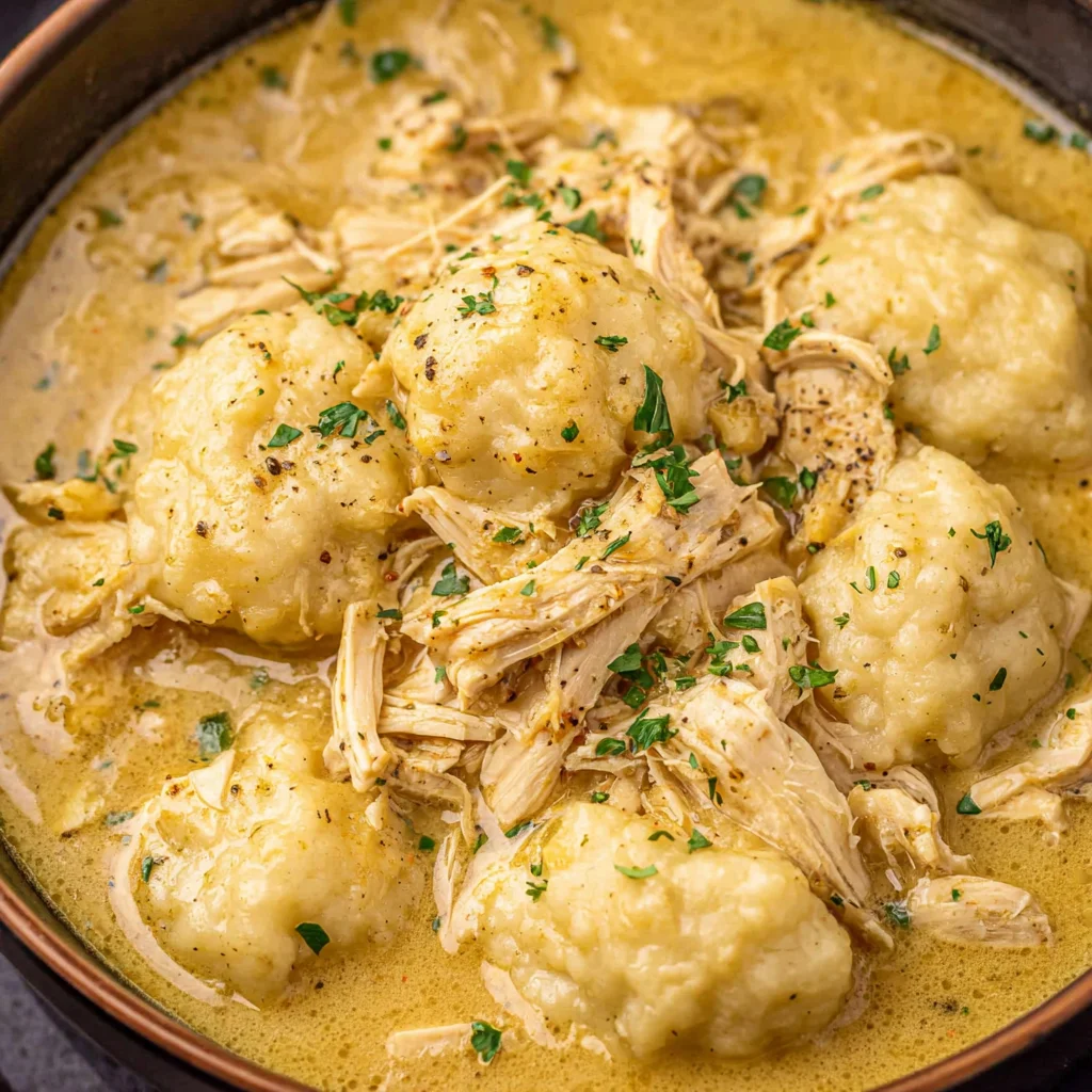 The Ultimate Comfort Food: Easy, Creamy Crock Pot Chicken & Dumplings