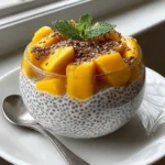 Mango Coconut Chia Seed Pudding