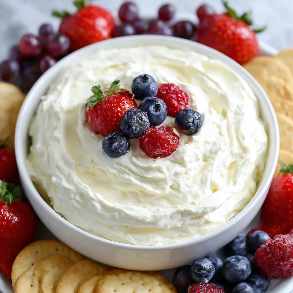 Marshmallow Cream Cheese Fruit Dip: The Easiest 5-Minute Sweet Dessert Dip