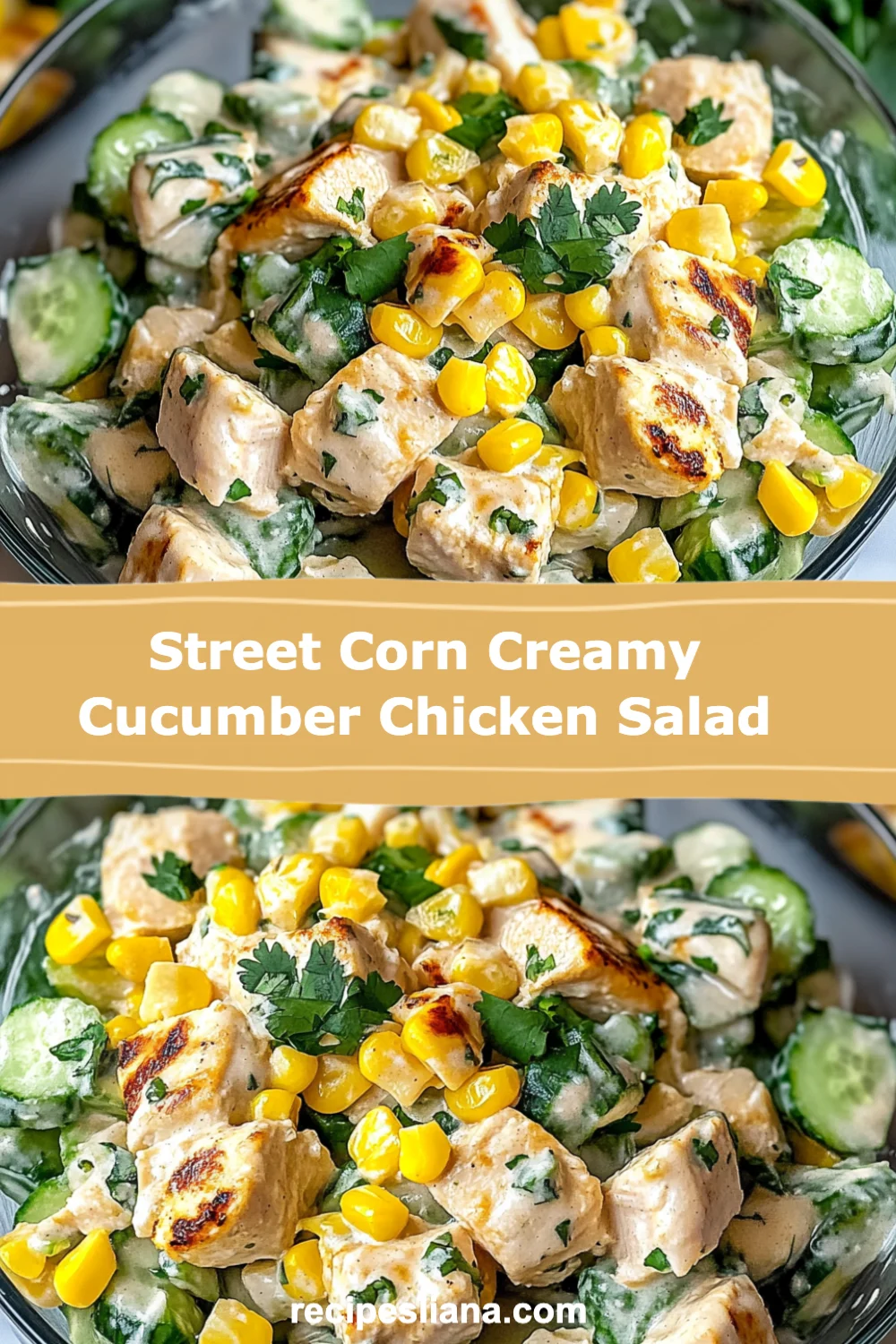 Delicious Street Corn Creamy Cucumber Chicken Salad for Summer Gatherings!