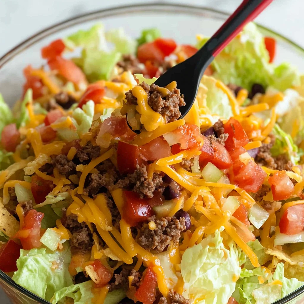 Taco Salad With Catalina Dressing Recipe (Quick and Easy!)