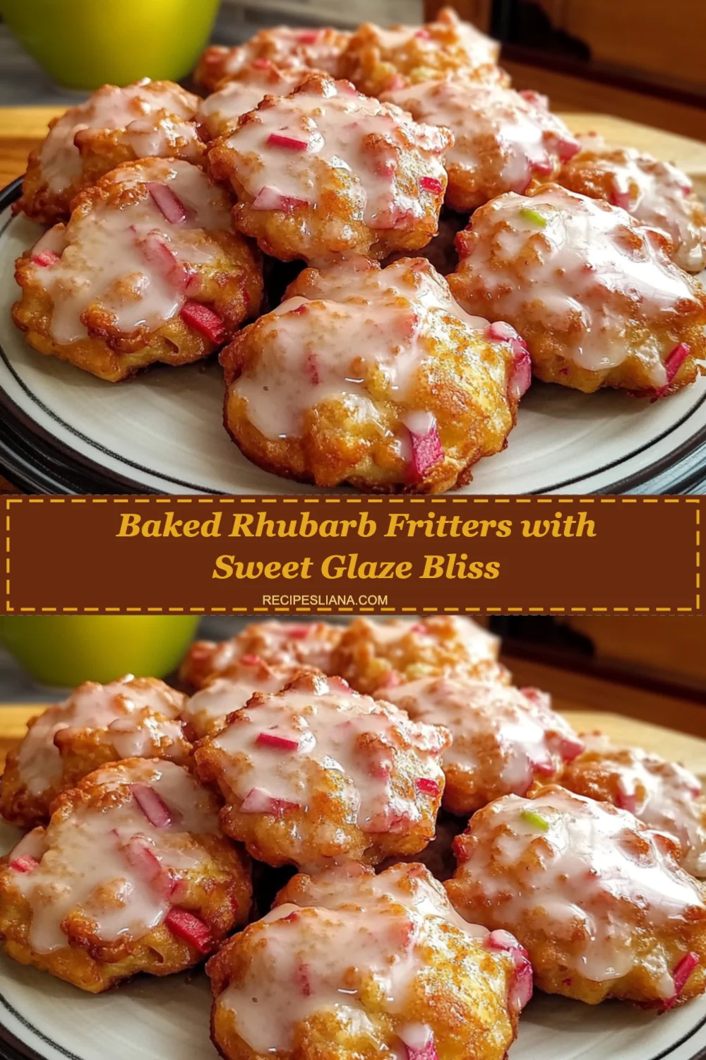 Delightful Baked Rhubarb Fritters with Sweet Glaze You Can't Resist!