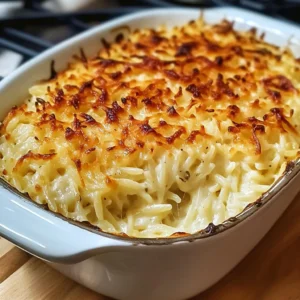 Caramelized Onion and Gruyère Orzo Bake Recipe