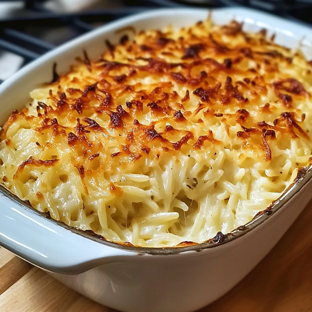 Caramelized Onion and Gruyère Orzo Bake Recipe