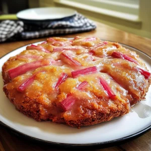 Cardamom Rhubarb Upside-Down Cake Recipe (Deliciously Unique!)