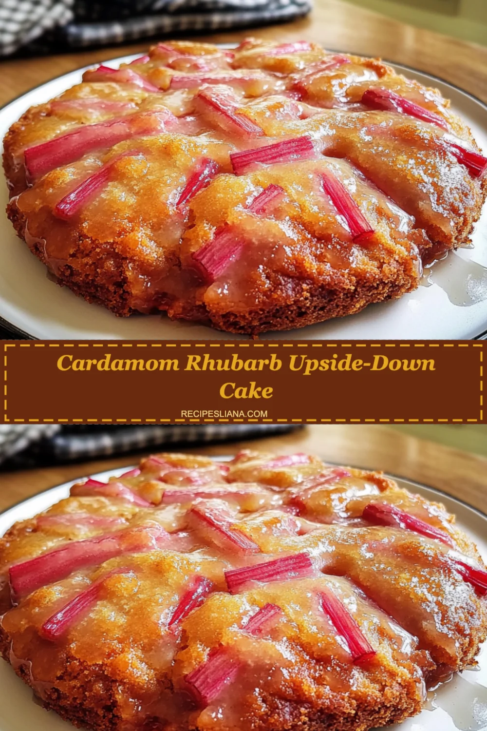 Irresistible Cardamom Rhubarb Upside-Down Cake Recipe for Spring Gatherings