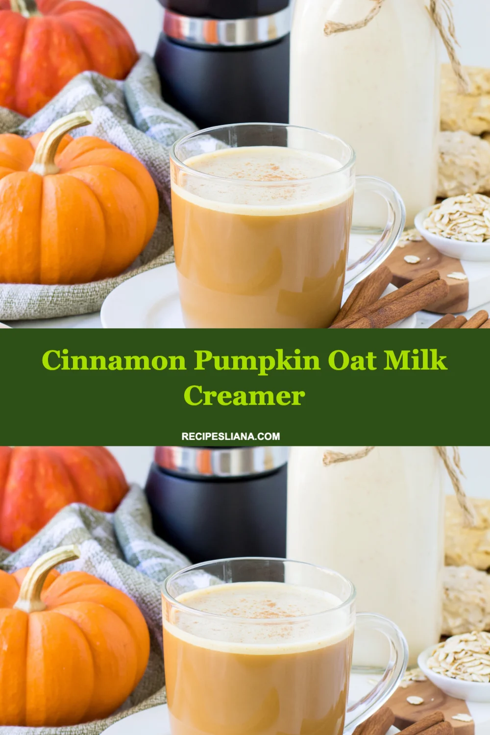 Cozy Up with Homemade Cinnamon Pumpkin Oat Milk Creamer for Your Fall Coffee Bliss!