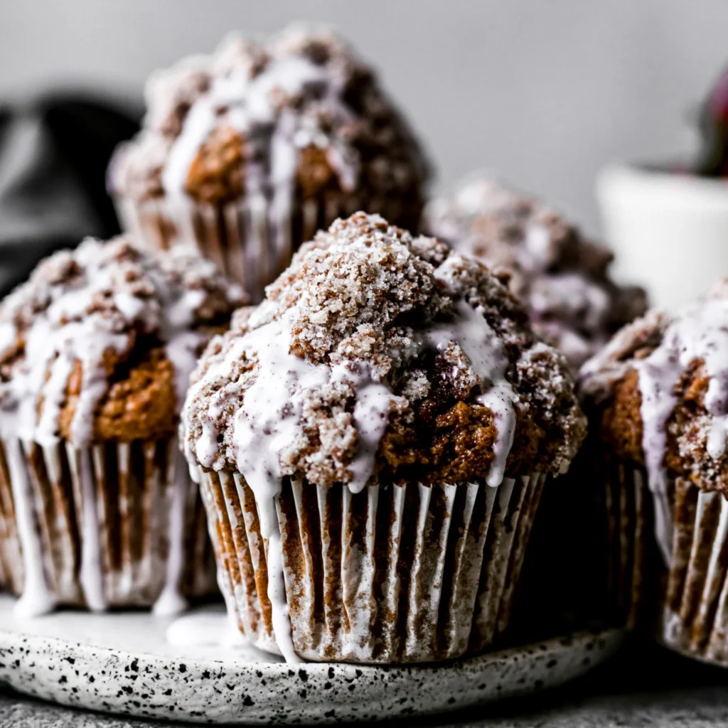 Cinnamon Streusel Gingerbread Muffins Recipe