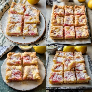 Delicious Lemon Rhubarb Bars Recipe (Easy and Refreshing!)