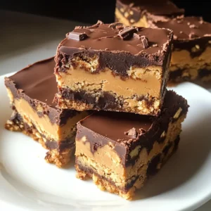 Double Chocolate Buckeye Blondies Recipe