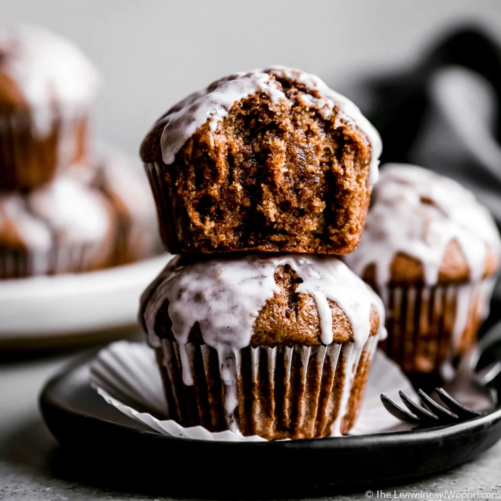 Gingerbread Muffins with Lemon Glaze Recipe