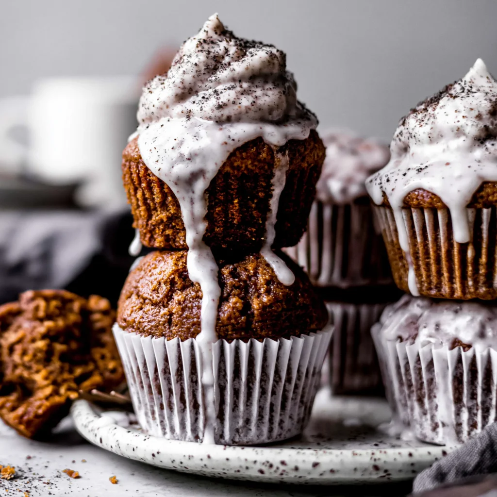 Glazed Gingerbread Muffins Recipe (Perfect for the Holidays!)