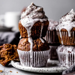 Glazed Gingerbread Muffins Recipe (Perfect for the Holidays!)