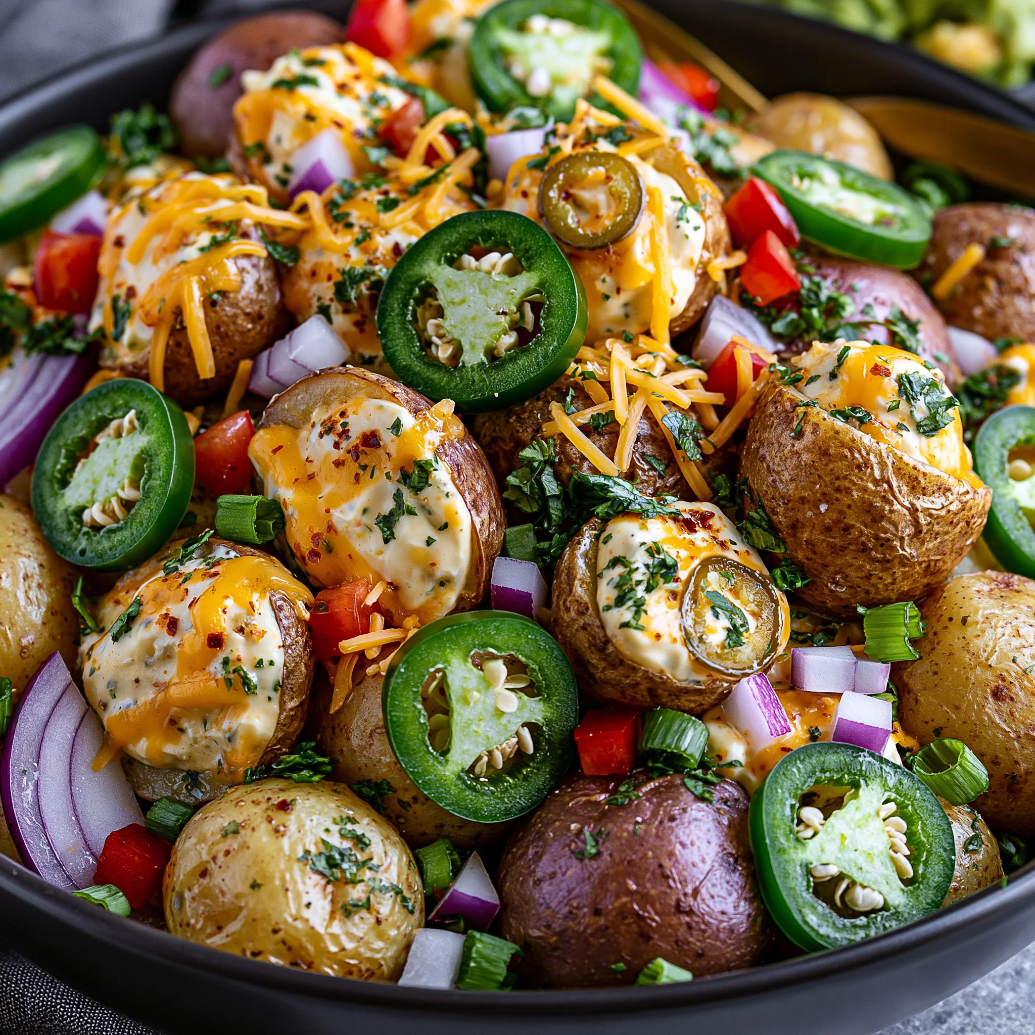 Jalapeño Popper Roasted Potato Salad Recipe