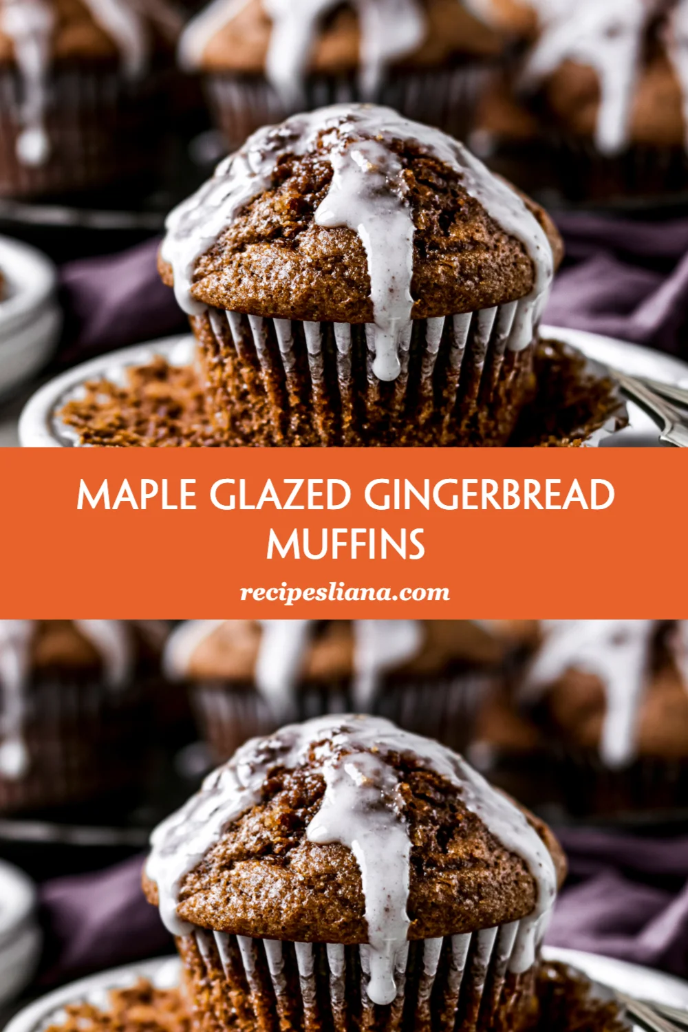 Irresistible Maple Glazed Gingerbread Muffins Perfect for Cozy Mornings and Holiday Treats!