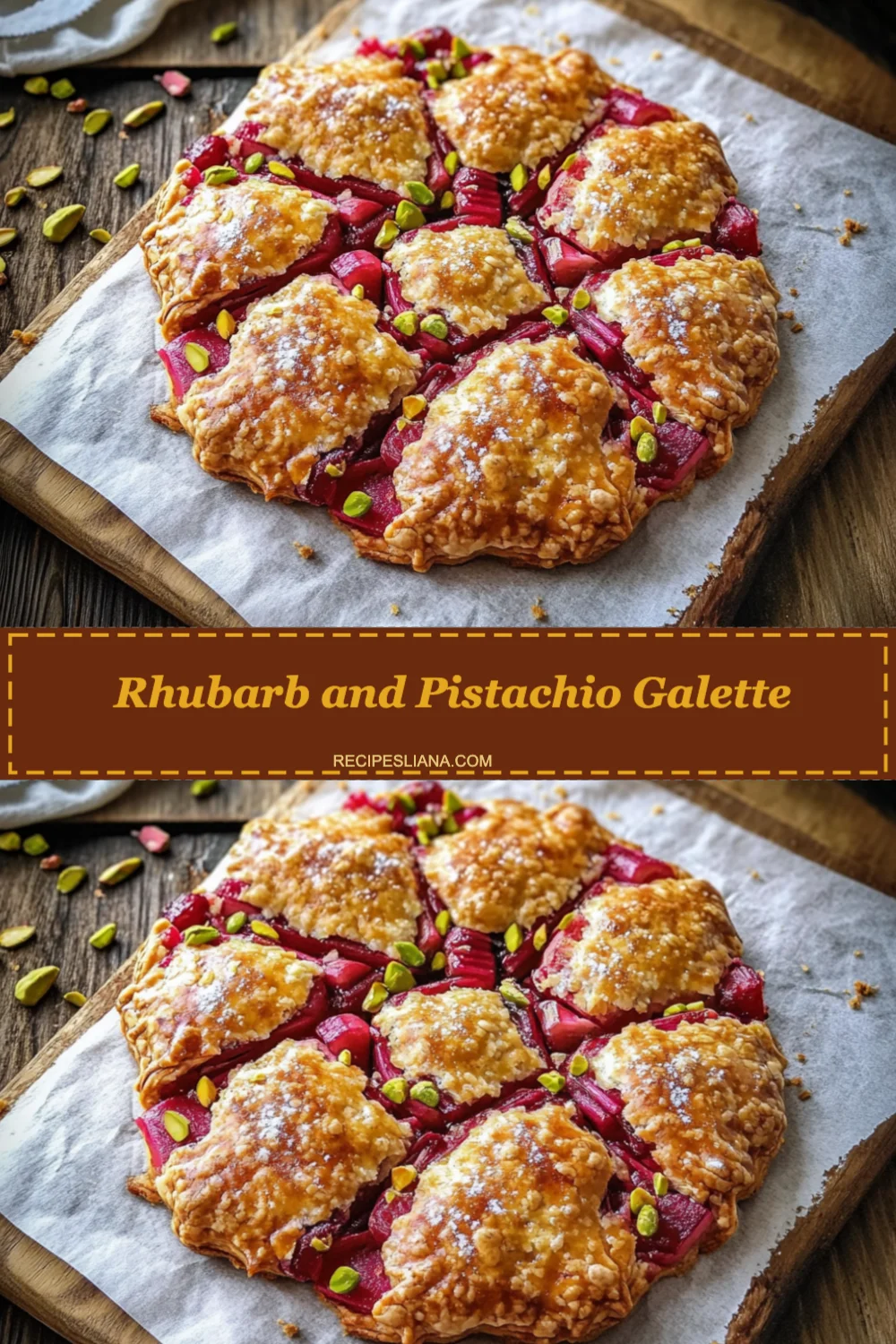 Rhubarb and Pistachio Galette Recipe (Rustic and Delicious!)