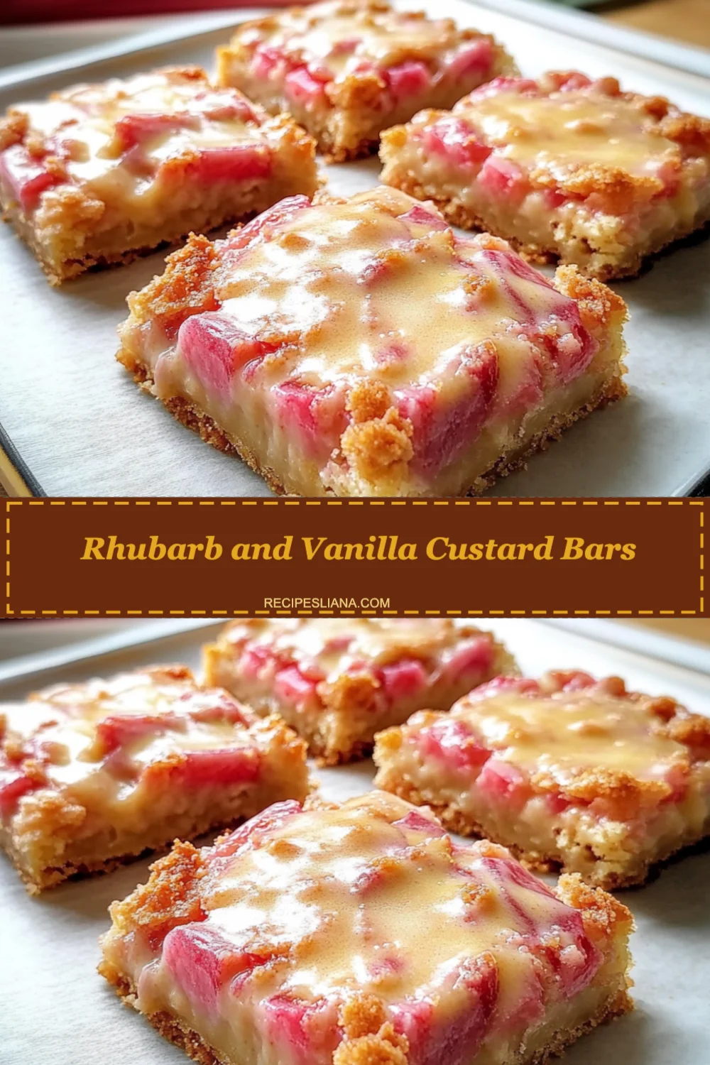 Delightful Rhubarb and Vanilla Custard Bars Recipe You Must Try Today!