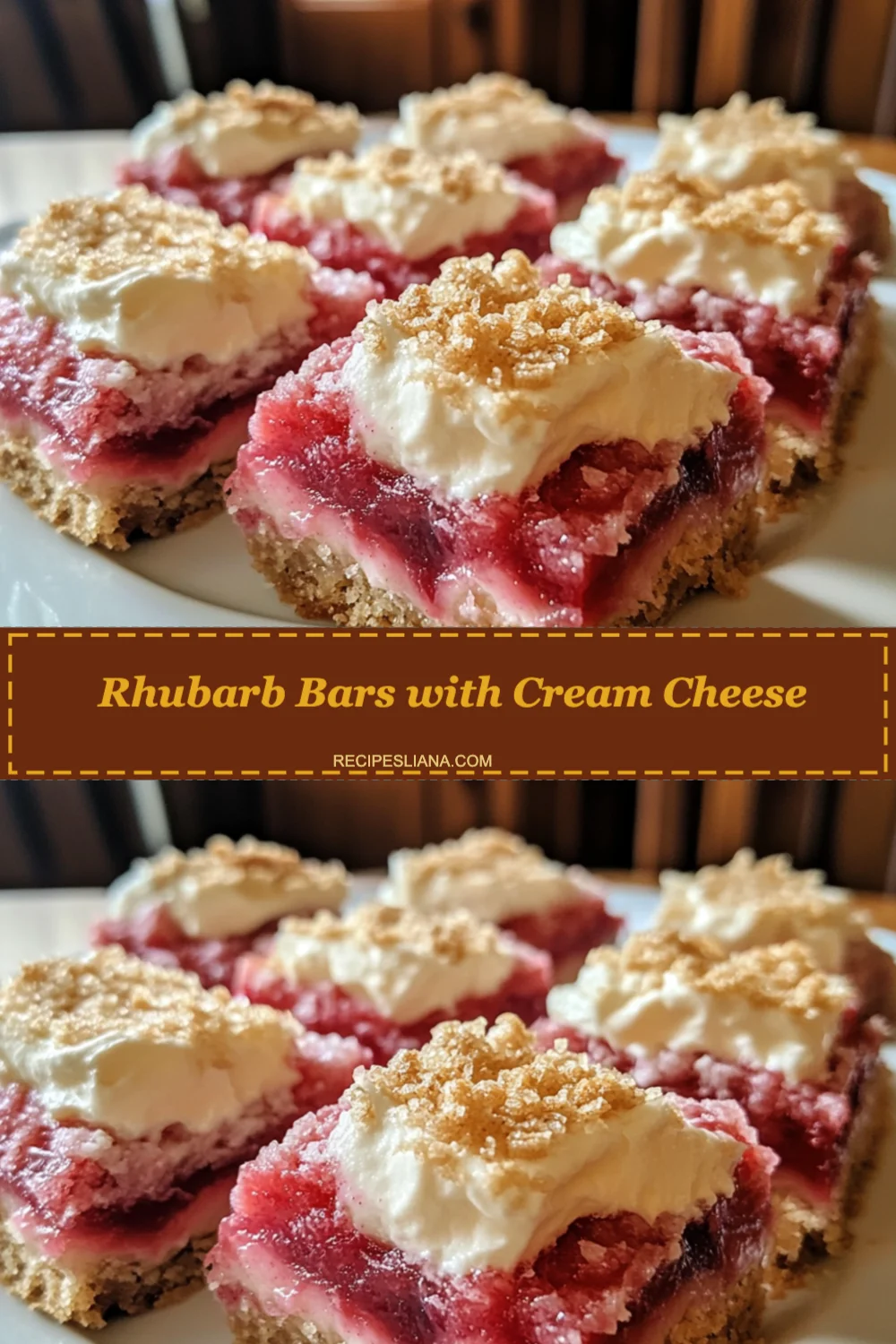Rhubarb Bars with Cream Cheese Recipe (Deliciously Easy!)