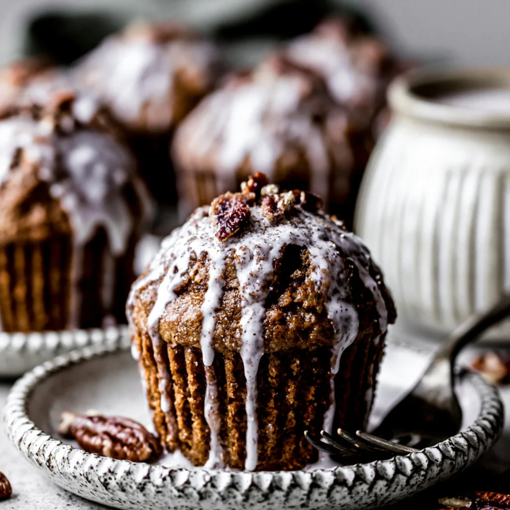 Toasted Pecan Gingerbread Muffins Recipe