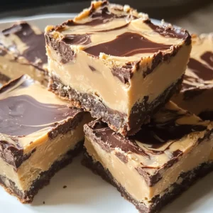 White Chocolate Marbled Buckeye Bars Recipe (Irresistibly Delicious!)