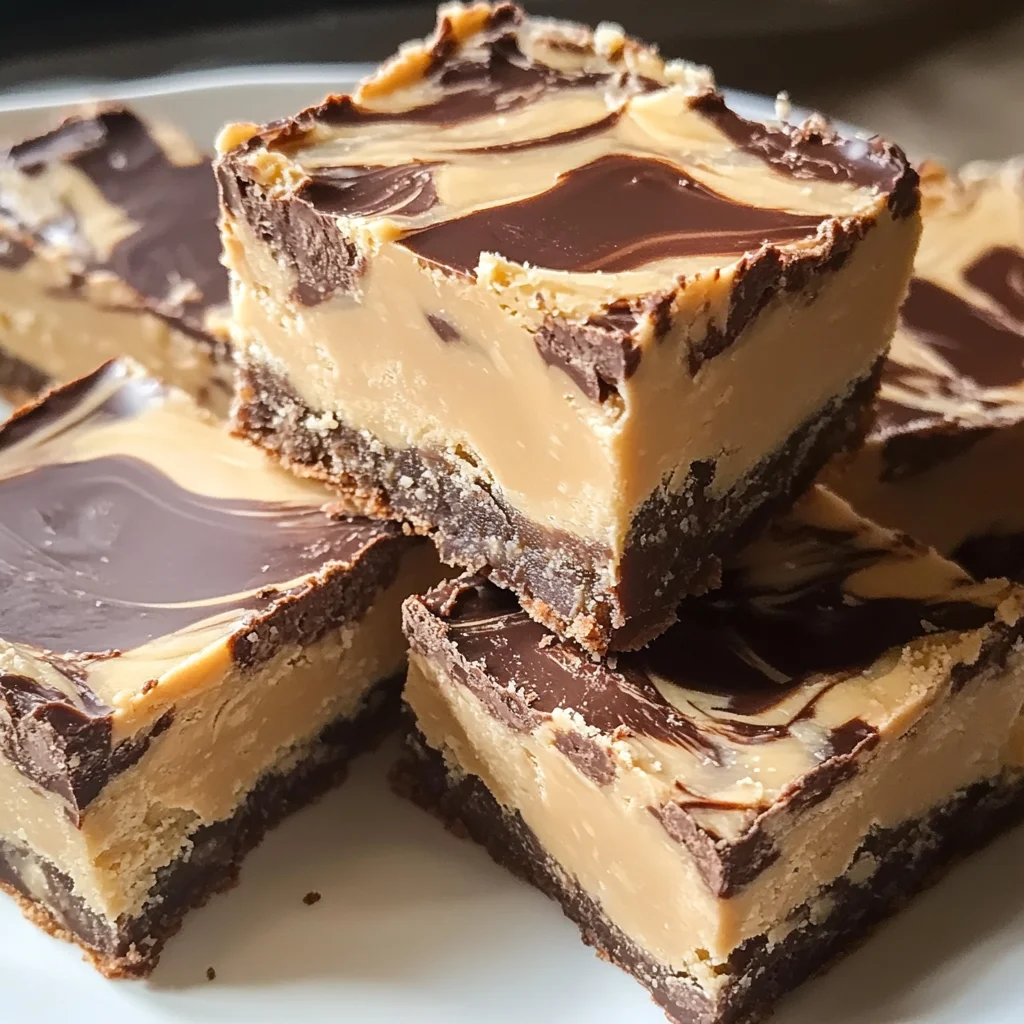 White Chocolate Marbled Buckeye Bars Recipe (Irresistibly Delicious!)